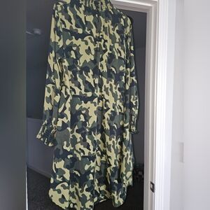 High/Low Camo Shirt